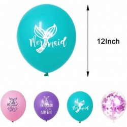 Mermaid Birthday Party Decorations and Supplies for Girls The Little Mermaid Decor Set Includes Banner Balloons Cupcake Toppe...