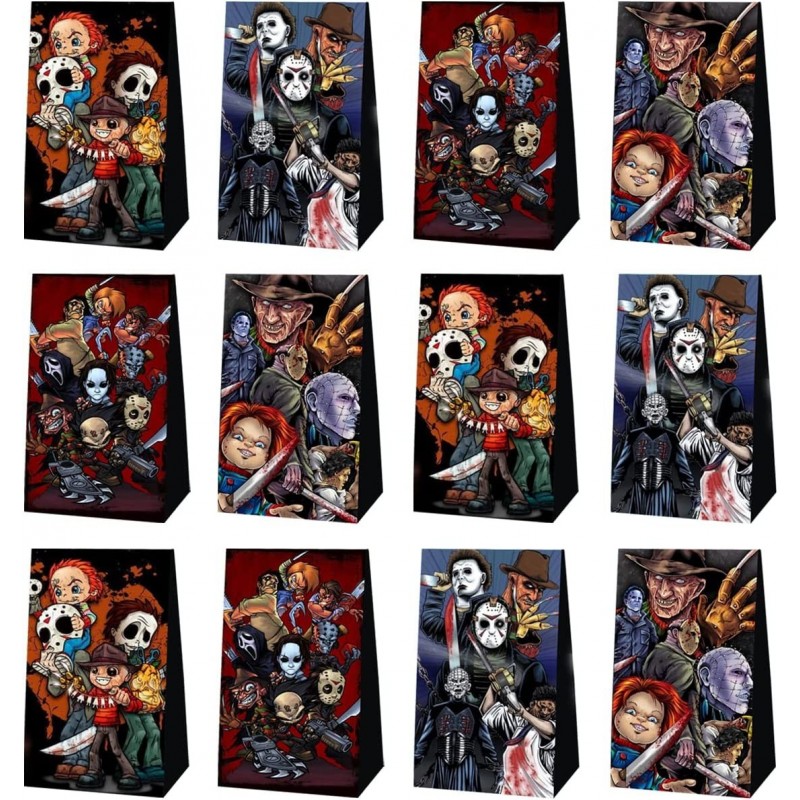 12 Pack Horror Classic Movie Party Favors Gift Bags Birthday Party Decorations $19.60 Kids' Party Favor Sets