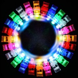 200 Pieces Finger Lights for Kids Finger Flashlights Led Finger Lights 6 Color Flashing Light up Rings Finger Ring Glow Stick...