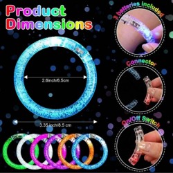 Flashing Party Supplies Light up Glasses110 Pieces Glow Sunglasses Flashing Glow in the Dark Bracelets for Kids Adult Rave Ca...