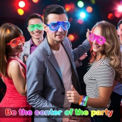 Flashing Party Supplies Light up Glasses110 Pieces Glow Sunglasses Flashing Glow in the Dark Bracelets for Kids Adult Rave Ca...