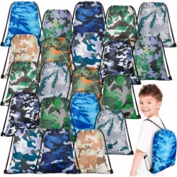 20 Pcs Camouflage Drawstring Bags Camouflage Party Favors Bags Camouflage Goodie Bags Camouflage Gift Bags for Birthday Party...