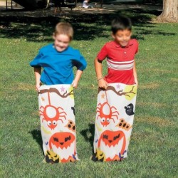 4 Players 40" x 24" Halloween Potato Sack Race Bags for Kids and Adults Family Halloween Outdoor Fun Games Outside Lawn Games...