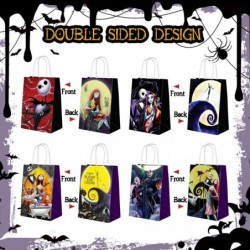 16pcs Nightmare Birthday Decorations Party Favors Gift Party Paper Bags with 4 Styles and 8 Patterns Birthday Party Supplies ...