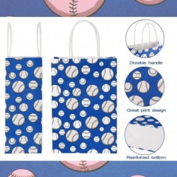 18 Pieces Baseball Party Bags Baseball Party Favor Bags with Handles Baseball Treat Candy Gift Bag Red and Blue Sport Theme G...