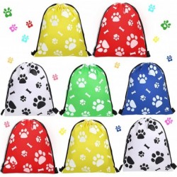 20 PCS Paw Print Drawstring Bags Reusable Paw Party Favor Supplies Puppy Gift Bag Dog Paw Drawstring Backpacks Candy Goodies ...