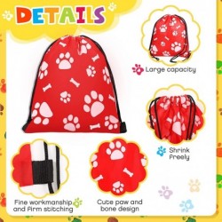 20 PCS Paw Print Drawstring Bags Reusable Paw Party Favor Supplies Puppy Gift Bag Dog Paw Drawstring Backpacks Candy Goodies ...