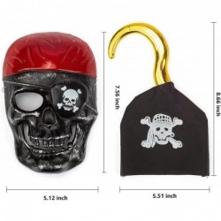 Kids Pirate Pretend Toys Set Pirate Treasure Party Favors Set Pirate Accessories with Skull Mask Treasure Chest Pirate Coins ...