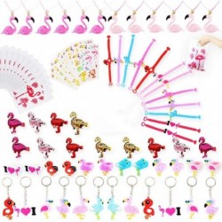 Flamingo Party Favors Supplies for Kids- Flamingo Bracelets Rings Necklaces Keychains Hair Clips Stickers Gift Bags Flamingo ...