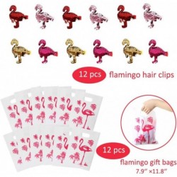 Flamingo Party Favors Supplies for Kids- Flamingo Bracelets Rings Necklaces Keychains Hair Clips Stickers Gift Bags Flamingo ...