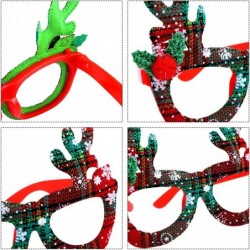 12 Pack Christmas Glasses Sets Creative Funny Eyeglasses Frame Christmas Costume Glasses Glitter Design Santa Party Glasses A...