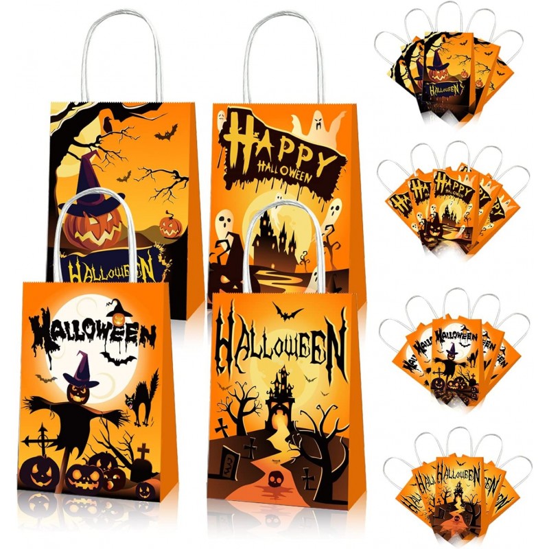 12 PCS Halloween Treat Bags for Kids Trick or Treat Candy Bags Tote Party Bags with Handles for Halloween Party Favors $22.15...