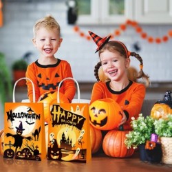 12 PCS Halloween Treat Bags for Kids Trick or Treat Candy Bags Tote Party Bags with Handles for Halloween Party Favors $22.15...