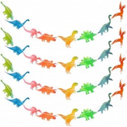 4 Pcs Watercolor Dinosaur Banner Garland Dinosaur Party Decorations for Birthday Party Boys Kids Dino Theme Party Supplies Wa...