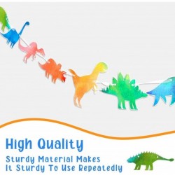 4 Pcs Watercolor Dinosaur Banner Garland Dinosaur Party Decorations for Birthday Party Boys Kids Dino Theme Party Supplies Wa...