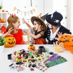 160 Pcs Halloween Party Favors Bulk Toys Assortment for Kids Classroom treasure box trick or treat Boys Girls Halloween Prize...