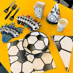 Soccer Popcorn Boxes Sports Theme Birthday Party Favor Supplies 16Pcs $17.64 Kids' Party Favor Sets