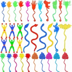 60 Pcs Sticky Hands Toys Bulk Stretchy Favors Set Include Novelty Sticky Hands Slap Hands Sticky Toy Sticky Hammer Sticky Ani...