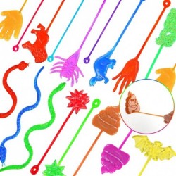 60 Pcs Sticky Hands Toys Bulk Stretchy Favors Set Include Novelty Sticky Hands Slap Hands Sticky Toy Sticky Hammer Sticky Ani...