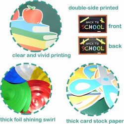 Back to School Decorations 30 Set Welcome Back to School Party Swirl Ceiling Hanging Decor for First Day of School Preschool ...