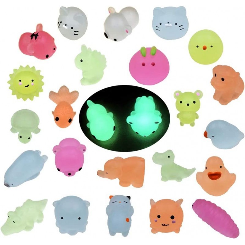 60Pcs Mochi Squishy Toys Glow in The Dark Cute Animals Assorted Colors Party Favors for Kids. $44.22 Kids' Party Favor Sets