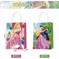 16 Pcs Sleeping Beauty Gift Bags Party Favor Bags for Princess Aurora Theme Birthday Party Decorations Goody Bags Candy Sleep...