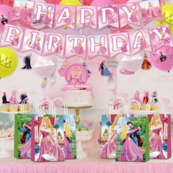 16 Pcs Sleeping Beauty Gift Bags Party Favor Bags for Princess Aurora Theme Birthday Party Decorations Goody Bags Candy Sleep...