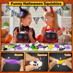 24 Pcs Halloween Squeeze Toys with 5.5" Halloween Cauldron Halloween Party Favors Trick or Treat Goodie Bag Filler Halloween ...