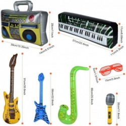 Inflatable Instruments Set 22Pcs Inflatable Guitar for Kids Fun Musical Instruments Accessories Inflatable Props for Birthday...