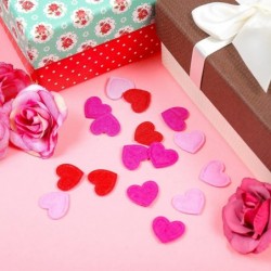 300 Pieces Valentine's Day Felt Hearts Decoration Felt Hearts Stickers Colorful Felt Heart Craft Mini Heart Shapes Decorative...