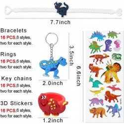 64pcs Dinosaur Party Favors Kids Dino Birthday Gift Toys Boy Girl Dinosaur Party Candy Treat Goodie Bag Pinata Fillers Carniv...