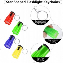 48 Pieces Plastic Toy Flashlight Star Shaped Flashlight Keychains Mini Flashlight Keychain LED Key Chains for Boys and Girls ...