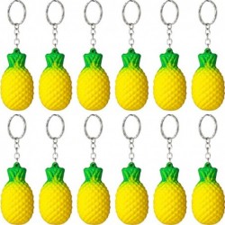 20 Pack Pineapple Keychains Pineapple Stress Relieve Toys Fruit Keychains for Party Favors and School Carnival Prizes School ...