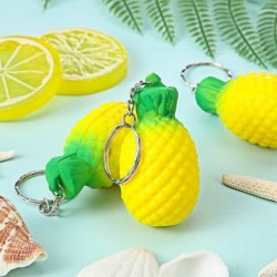 20 Pack Pineapple Keychains Pineapple Stress Relieve Toys Fruit Keychains for Party Favors and School Carnival Prizes School ...