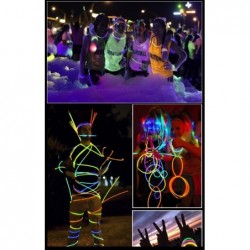 Glow Sticks Party Supplies 100pk 8" Glow in The Dark Stick Party Pack with Connectors Glowsticks for Kids and Adults Party Gl...