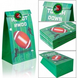 Football Party Bags Football Themed Party Supplies Sport Game Day Favor Candy Treat Gift Bags with Stickers Baby Shower Kids ...