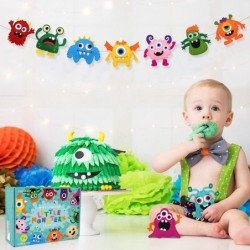 Little Monsters Craft Kit Adopt A Monster Felt Plush DIY Sewing Art Kids Educational Kindergarten Toys Monster Bash Craft Gif...