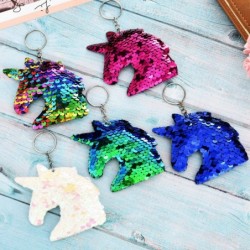 Flip Sequin Unicorn Keychains Colorful Unicorn Key Chain for Handbag Purse Party Embellishment (Color Set 1 15 Pieces) $22.23...