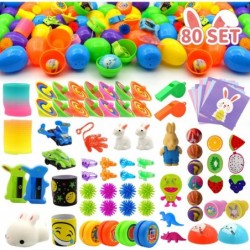 Toys Filled Easter Eggs 80 Pack Plastic Easter Eggs Fillers Surprise Small Novelty Toys – mini Toys for Easter Eggs Perfect f...