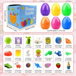 Toys Filled Easter Eggs 80 Pack Plastic Easter Eggs Fillers Surprise Small Novelty Toys – mini Toys for Easter Eggs Perfect f...