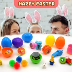 Toys Filled Easter Eggs 80 Pack Plastic Easter Eggs Fillers Surprise Small Novelty Toys – mini Toys for Easter Eggs Perfect f...