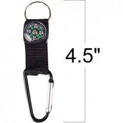 Rock Clip Keychains with Compass Set of 12 Carabiner Clip Keychains for Kids and Adults with Working Compasses Explorer and C...