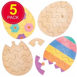 AT443 Easter Egg Wooden Puzzles - Pack of 5 Creative Easter Art and Craft Supplies for Kids to Make and Decorate $16.96 Kids'...