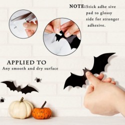 Halloween Decorations Bats Wall Decor Halloween Party Decorations Indoor Outdoor Halloween Decor Supplies 64 Pcs Reusable PVC...