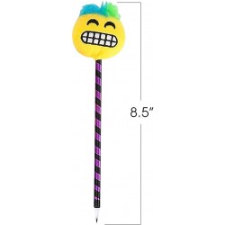 Rock Star Emoticon Pens Set of 12 Writing Pens for Kids and Adults with Black Ink Cool Back to School Stationery Supplies Bir...