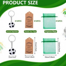 114 Pcs Soccer Party Favors Set Soccer Party Supplies Soccer Themed Party Favors with Silicone Bracelets Soccer Keychains Sti...