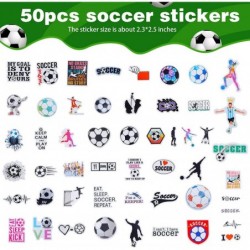 114 Pcs Soccer Party Favors Set Soccer Party Supplies Soccer Themed Party Favors with Silicone Bracelets Soccer Keychains Sti...