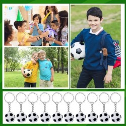 114 Pcs Soccer Party Favors Set Soccer Party Supplies Soccer Themed Party Favors with Silicone Bracelets Soccer Keychains Sti...