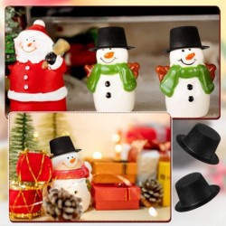 24 Pieces 1.6 Inch Mini Black Top Hats Small Felt Doll Hats for Snowmen DIY Crafts Christmas Party Decor $42.13 Kids' Party Hats