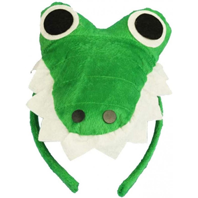 Animal Headband Plush Party Headpiece Hair Hoop Party Cosplay Costume Props - Crocodile $23.36 Kids' Party Hats